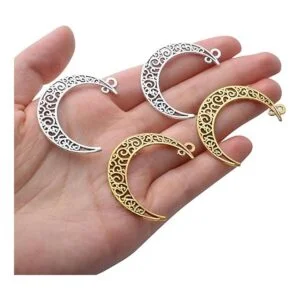 40 dijes de luna hueca de luna creciente colgantes_7