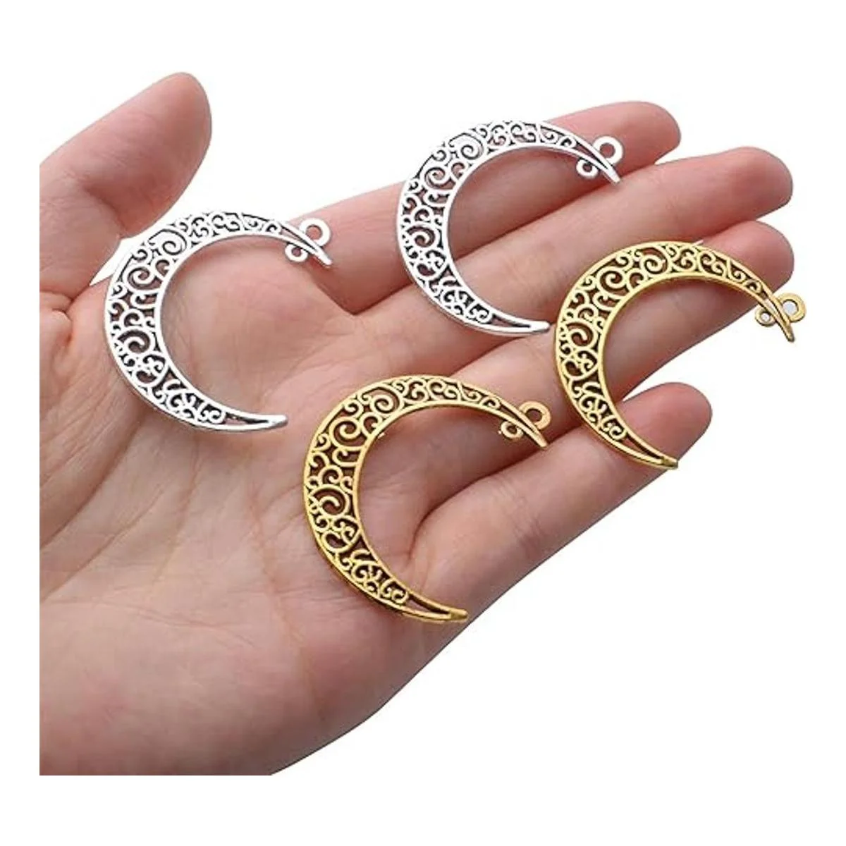 40 dijes de luna hueca de luna creciente colgantes_7