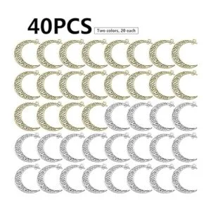 40 dijes de luna hueca de luna creciente colgantes_2