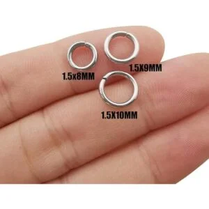 300 piezas de acero inoxidable grueso y fuerte mezcla de_2