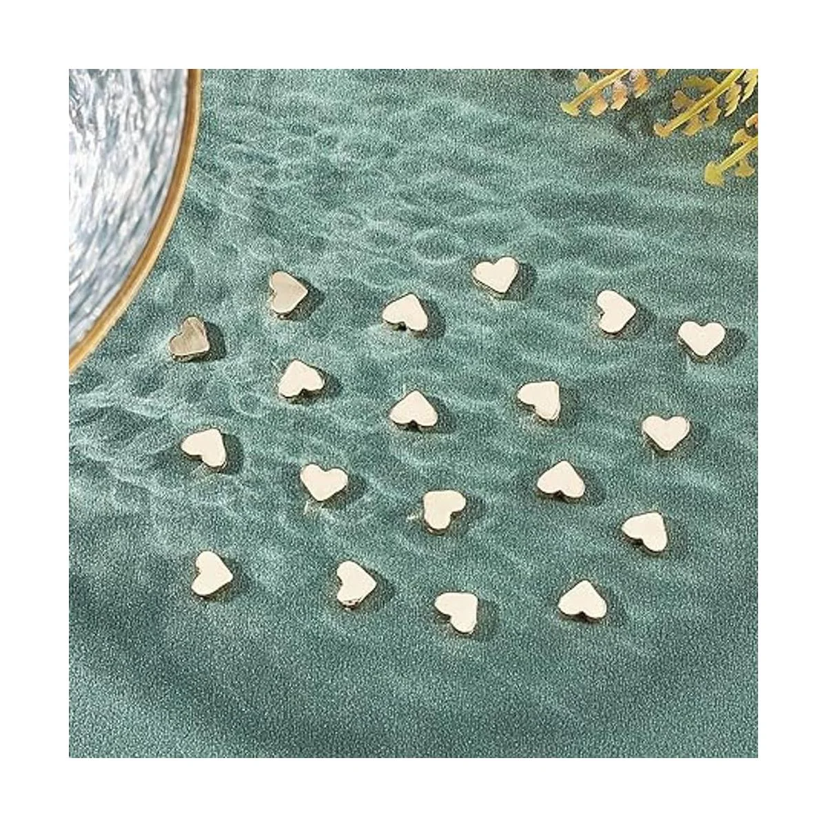 PH PandaHall Cuentas de corazón de oro de 14 quilates 60_7