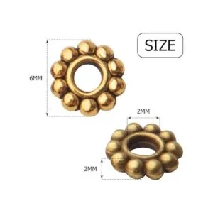 200pcs 4 colores 0.236 in flor espaciador cuentas de_3