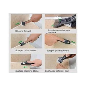 Herramientas de calafateo de silicona 3 en 1 raspador de_6
