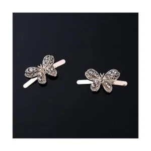 10pcs Rhinestone Metal Mariposa Zapatos Decoración_3