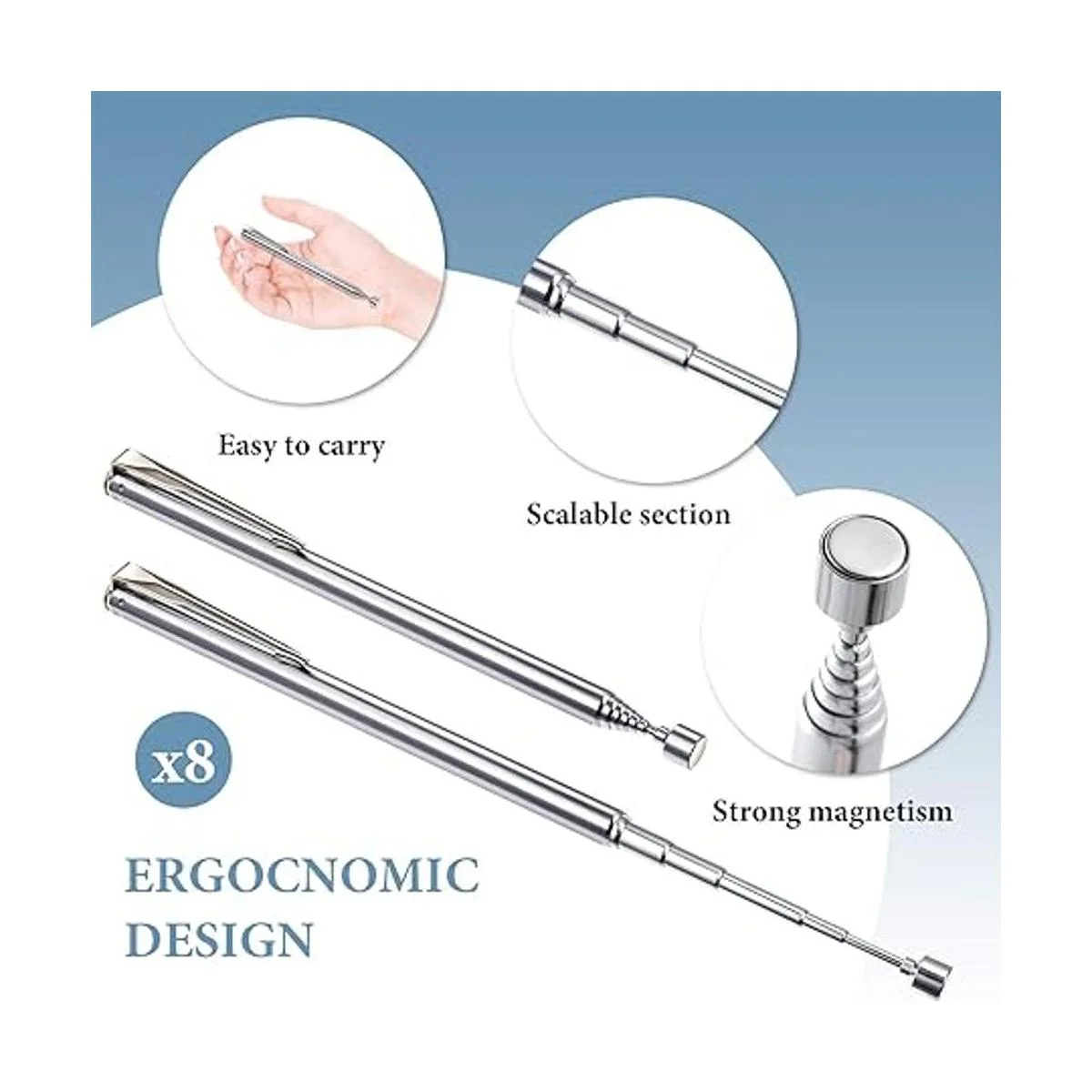 Objetos magnéticos telescópicos para recogida magnética_3