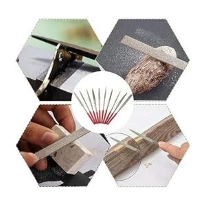 Yakamoz Juego de 10 piezas de limas de aguja de diamante_6