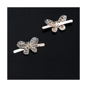 10pcs Rhinestone Metal Mariposa Zapatos Decoración_2