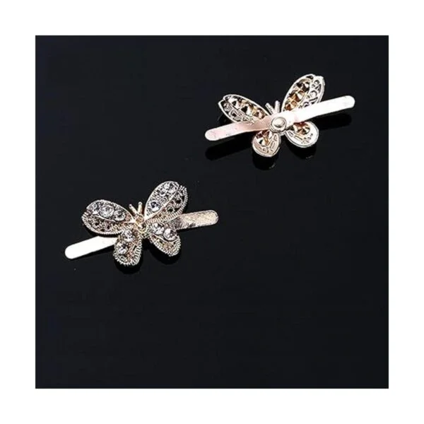 10pcs Rhinestone Metal Mariposa Zapatos Decoración_2