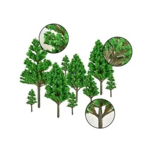 LUEYAO Mini modelo de árboles en miniatura de tren mixto_3