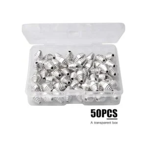 50 cuentas espaciadoras tibetanas de plata antigua_2