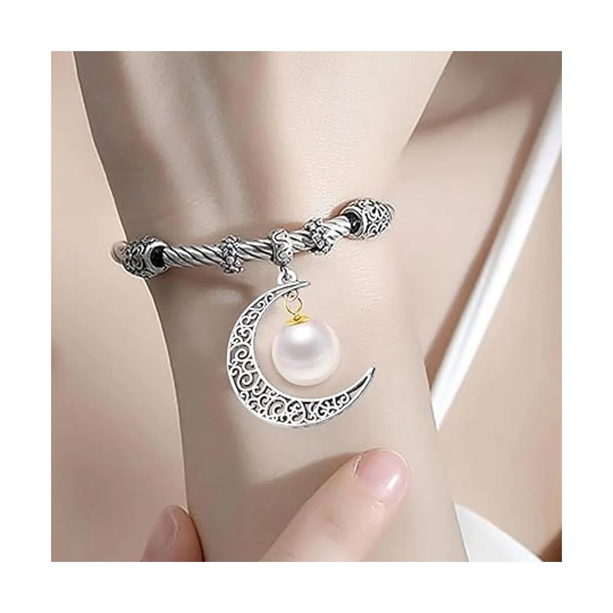 40 dijes de luna hueca de luna creciente colgantes_5