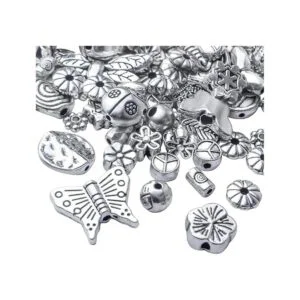 3.53 oz de plata antigua espaciador cuentas tibetanas de_4