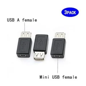 3 unidades USB 2.0 A hembra a USB B Mini 5 Pin hembra_2