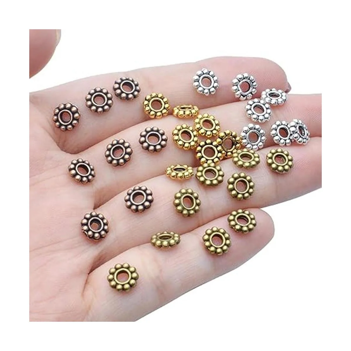 200pcs 4 colores 0.236 in flor espaciador cuentas de_7