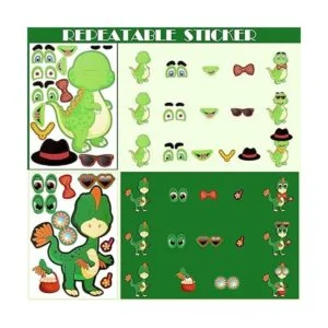 36 hojas de calcomanías para hacer un dinosaurio_3