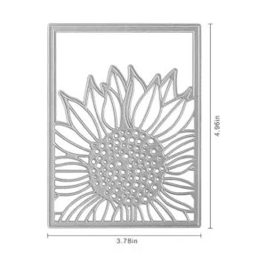 Troqueles de corte de marco de girasol de metal troqueles_2