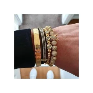 200 cuentas espaciadoras redondas blancas K lisas de latón_7