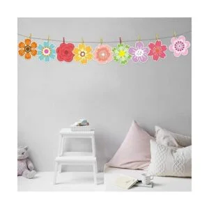 54 recortes de flores de primavera para decoración de_7