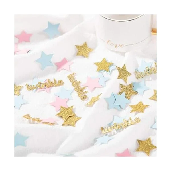 Twinkle Star Confeti de papel con purpurina para baby_3