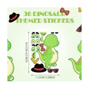 36 hojas de calcomanías para hacer un dinosaurio_2