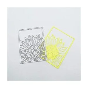 Troqueles de corte de marco de girasol de metal troqueles_3