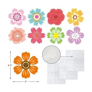 54 recortes de flores de primavera para decoración de_2