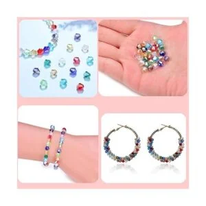 Gocelyn 600 cuentas de cristal biicono de cristal de 0.157_4