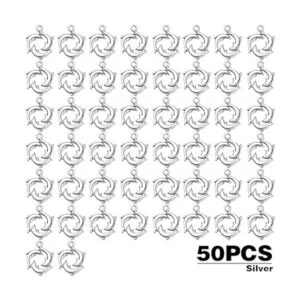 50pcs Antiguo Plata Delfín Charm Colgantes de Aleación_3