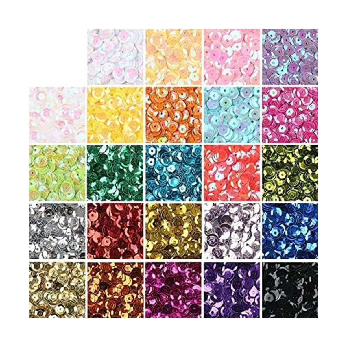 KIMOBER 16000 lentejuelas sueltas a granel de 0.236_1