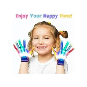 Carlerait Guantes LED para niños y adultos guantes LED_2