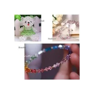 Gocelyn 600 cuentas de cristal biicono de cristal de 0.157_3