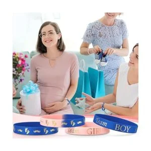 Pulseras de revelación de género pulseras de silicona_5