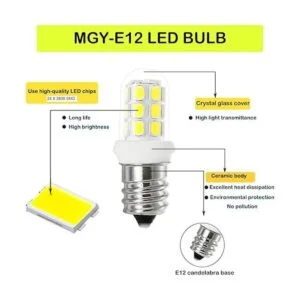 Bombillas LED E12 repuesto para lámparas de sal del_3