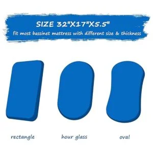 Juego de sábanas de moisés paquete de 2 sábanas bajeras_3