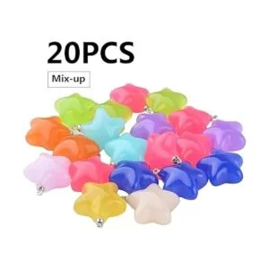 20 colgantes de estrella de resina con forma de estrella_2