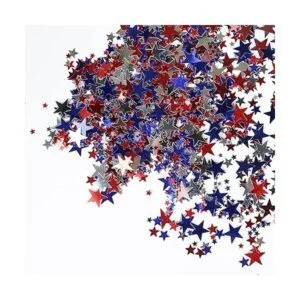 Mefuny Confeti de estrella metálica 2.12 oz diseño de_2