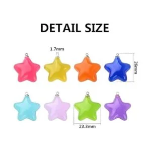 20 colgantes de estrella de resina con forma de estrella_3