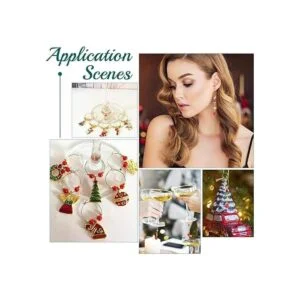 Unicraftale 50 piezas de 1.181 in para copas de vino_6