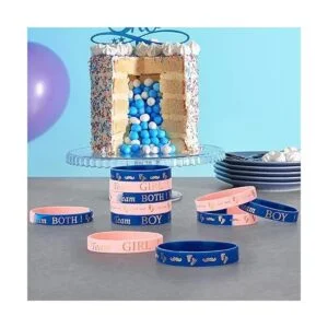 Pulseras de revelación de género pulseras de silicona_6