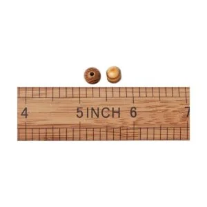 Cheriswelry 200 cuentas redondas de madera natural de_4
