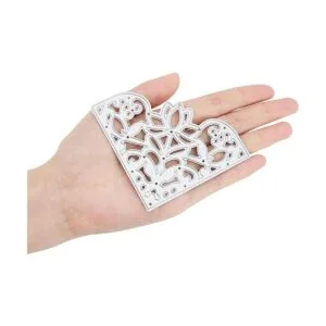 GLOBLELAND 4 troqueles de encaje de esquina de metal con_2