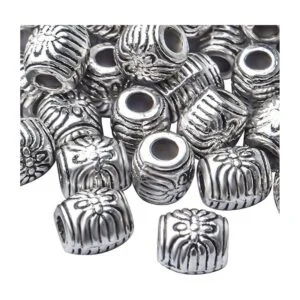 100pcs Antiguo Barril Espaciador Perlas Aleación_4