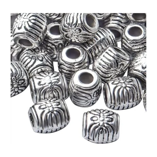 100pcs Antiguo Barril Espaciador Perlas Aleación_4