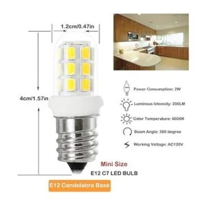 Bombillas LED E12 repuesto para lámparas de sal del_2