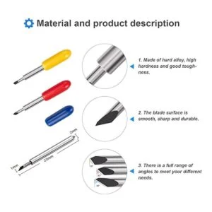 30 cuchillas de punta fina cuchillas de corte STREWEEK_3