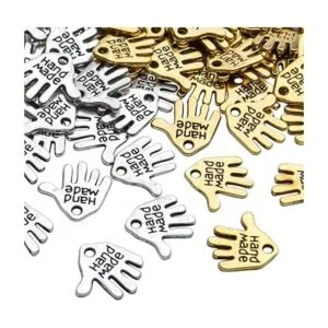 100 colgantes en forma de mano tibetana hechos a mano con_4