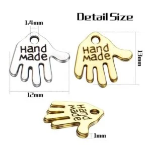 100 colgantes en forma de mano tibetana hechos a mano con_2