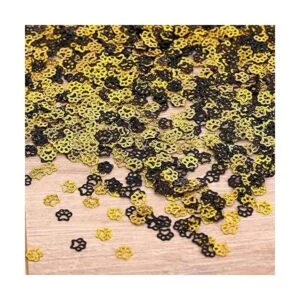 Ucity Confeti con estampado de patas con purpurina_4