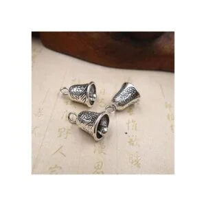 Acxico Juego de 10 colgantes con timbre plata tibetana_4