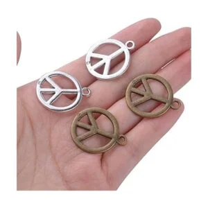 50 colgantes de símbolo de la paz de la vendimia de la paz_7